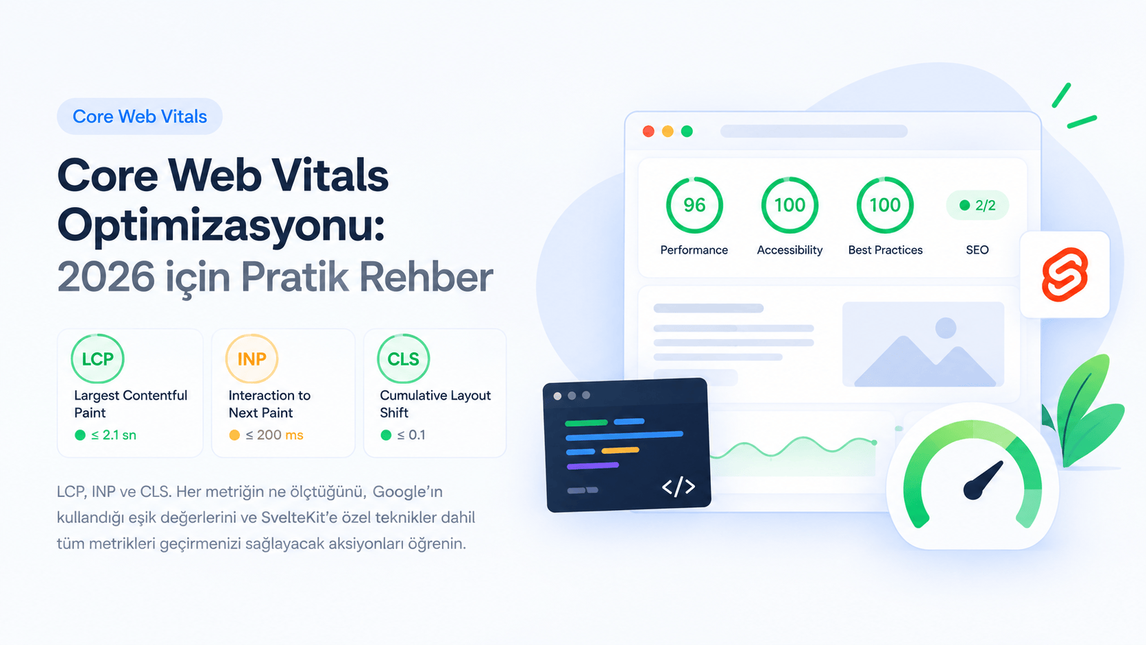 Core Web Vitals Optimizasyonu: 2026 için Pratik Rehber