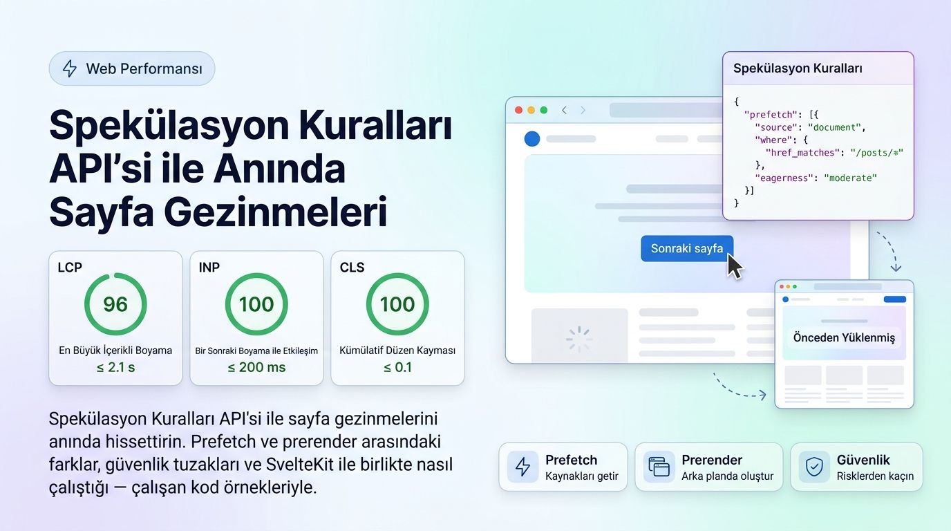 Speculation Rules API ile Anında Sayfa Geçişleri